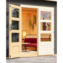 Abri Toit Plat 13,60m² Bois Massif Gris Terre 40mm Northeim 5 Avec Appentis 330cm Et Paroi Arrière – Karibu 10 Abri Toit Plat 13,60m² Bois Massif Gris Terre 40mm Northeim 5 Avec Appentis 330cm Et Paroi Arrière – Karibu -Outdoor Soldes abri toit plat 1360m bois massif gris terre 40mm northeim 5 avec appentis 330cm et paroi arriere woodfeeling 4