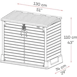 Armoire De Rangement En Résine Gris 850L StoreAway – DURAMAX 8 Armoire De Rangement En Résine Gris 850L StoreAway – DURAMAX -Outdoor Soldes armoire de rangement en resine gris 850l storeaway duramax 2