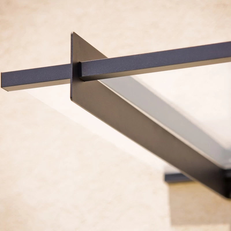 Auvent Marquise En Acrylique Gris Clair NANCY™ 4500 – Canopia By Palram 6 Auvent Marquise En Acrylique Gris Clair NANCY™ 4500 – Canopia By Palram – Image 6