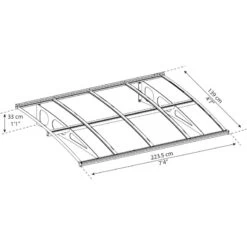 Auvent Marquise En Polycarbonate 6mm Bordeaux™ 2230 – Canopia By Palram -Outdoor Soldes auvent marquise en polycarbonate 6mm bordeaux 2230 palram canopia 5