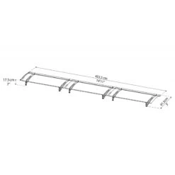 Auvent Marquise Gris AQUILA™ 4500 - Canopia By Palram -Outdoor Soldes auvent marquise gris aquila 4500 palram canopia 2