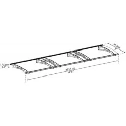 Auvent Marquise Transparent AQUILA™ 4500 - Palram - Canopia -Outdoor Soldes auvent marquise transparent aquila 4500 palram 2