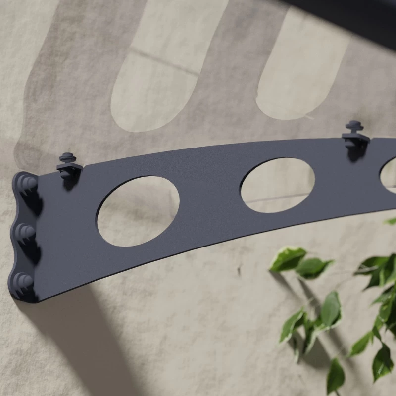 Auvent Marquise Transparent GARAMOND™ 1350 – Canopia By Palram 6 Auvent Marquise Transparent GARAMOND™ 1350 – Canopia By Palram – Image 6