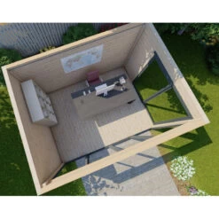 Bureau De Jardin En Bois Massif 11,8m² - Madriers 40mm Gardy Shelter 10 Bureau De Jardin En Bois Massif 11,8m² - Madriers 40mm Gardy Shelter -Outdoor Soldes bureau de jardin en bois massif 118m madriers 40mm gardy shelter 4