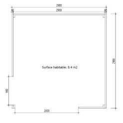 Bureau De Jardin En Bois Massif 8,88m² - Madriers 40mm Gardy Shelter -Outdoor Soldes bureau de jardin en bois massif 888m madriers 40mm gardy shelter 2