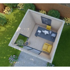 Bureau De Jardin En Bois Massif 8,88m² - Madriers 40mm Gardy Shelter -Outdoor Soldes bureau de jardin en bois massif 888m madriers 40mm gardy shelter 4