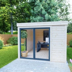 Bureau De Jardin En Bois Massif 8,88m² - Madriers 40mm Gardy Shelter -Outdoor Soldes bureau de jardin en bois massif 888m madriers 40mm gardy shelter 5