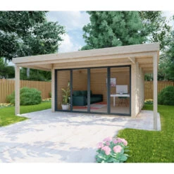 Bureau De Jardin En Bois Massif Avec Terrasse 16,5m² - Madriers 40mm Gardy Shelter 9 Bureau De Jardin En Bois Massif Avec Terrasse 16,5m² - Madriers 40mm Gardy Shelter -Outdoor Soldes bureau de jardin en bois massif avec terrasse 165m madriers 40mm gardy shelter 3