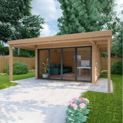 Bureau De Jardin En Bois Massif Avec Terrasse 16,5m² - Madriers 40mm Traités Et Teintés Marron Gardy Shelter 8 Bureau De Jardin En Bois Massif Avec Terrasse 16,5m² - Madriers 40mm Traités Et Teintés Marron Gardy Shelter -Outdoor Soldes bureau de jardin en bois massif avec terrasse 165m madriers 40mm traites et teintes marron gardy shelter 2