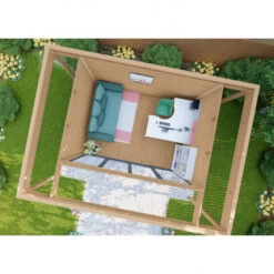 Bureau De Jardin En Bois Massif Avec Terrasse 16,5m² - Madriers 40mm Traités Et Teintés Marron Gardy Shelter 10 Bureau De Jardin En Bois Massif Avec Terrasse 16,5m² - Madriers 40mm Traités Et Teintés Marron Gardy Shelter -Outdoor Soldes bureau de jardin en bois massif avec terrasse 165m madriers 40mm traites et teintes marron gardy shelter 4