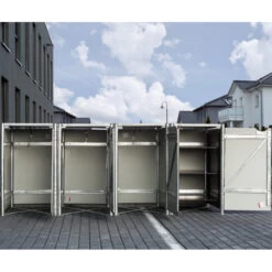 Cache-poubelle 4 Compartiments Müllbox En Aluminium Noir 4x240L – HIDE 6 Cache-poubelle 4 Compartiments Müllbox En Aluminium Noir 4x240L – HIDE -Outdoor Soldes cache poubelle 4 compartiments mullbox en aluminium noir 4x240l hide 2