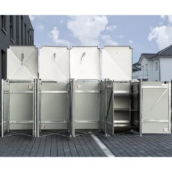 Cache-poubelle 4 Compartiments Müllbox En Aluminium Noir 4x240L – HIDE 7 Cache-poubelle 4 Compartiments Müllbox En Aluminium Noir 4x240L – HIDE -Outdoor Soldes cache poubelle 4 compartiments mullbox en aluminium noir 4x240l hide 3