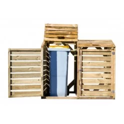 Cache Poubelle Double En Bois Massif Certifié Traité Autoclave 11 Cache Poubelle Double En Bois Massif Certifié Traité Autoclave -Outdoor Soldes cache poubelle double en bois massif certifie traite autoclave 5