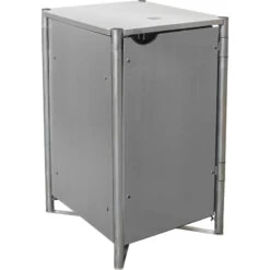 Cache-poubelle Müllbox En Aluminium Gris 140L – HIDE -Outdoor Soldes cache poubelle mullbox en aluminium gris 140l hide 2