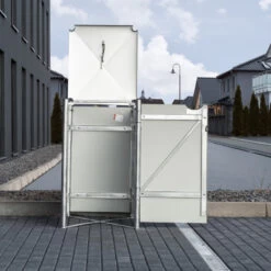 Cache-poubelle Müllbox En Aluminium Gris 240L – HIDE -Outdoor Soldes cache poubelle mullbox en aluminium gris 240l hide 3