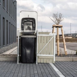 Cache-poubelle Müllbox En Bois Traité Gris 140L – HIDE