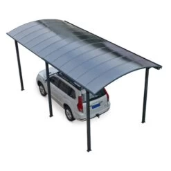 Carport Camping Car Anthracite En Aluminium 3,59x7,62m Et Polycarbonate 6mm X-METAL -Outdoor Soldes carport camping car en aluminium anthracite 359x762m et polycarbonate 6mm x metal 2