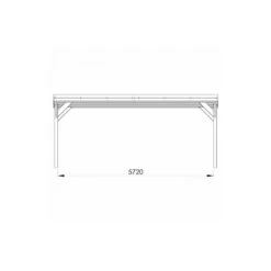 Carport Double 30,7m² En Bois Autoclave Marron Victor - Forest Style -Outdoor Soldes carport double 307m en bois autoclave marron victor forest style 3