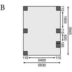 Carport Double En Bois Autoclave 28,3m² Avec Poteau En Arc Et Toit En Acier – KARIBU -Outdoor Soldes carport double en bois autoclave 283m avec poteau en arc et toit en acier karibu 3
