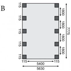 Carport Double En Bois Autoclave 50,9m² Et Toit En Acier – KARIBU -Outdoor Soldes carport double en bois autoclave 509m et toit en acier karibu 3