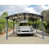 Carport En Alu Gris Et Polycarbonate 1 Voiture 23,3m² Arcadia™ 6400 – Canopia