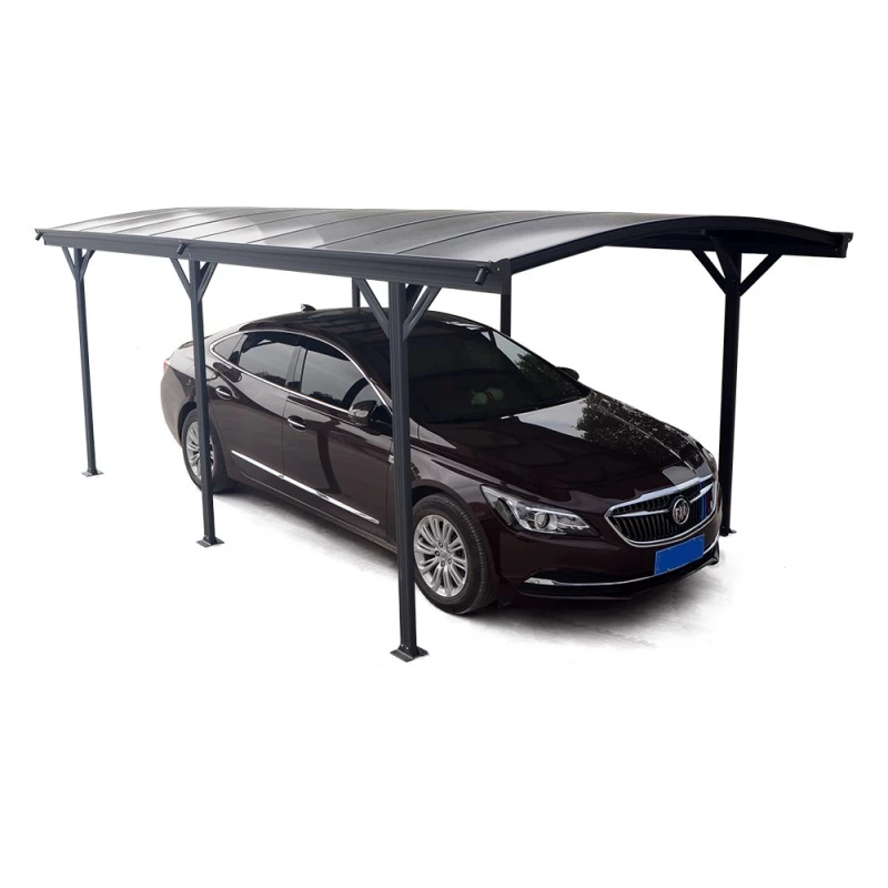 Carport En Aluminium Anthracite 3x5,76m Et Polycarbonate 6mm X-METAL 2 Carport En Aluminium Anthracite 3x5,76m Et Polycarbonate 6mm X-METAL – Image 2