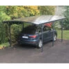 Carport En Aluminium Anthracite 3x5,76m Et Polycarbonate 6mm X-METAL