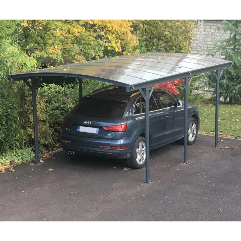 Carport En Aluminium Anthracite 3x5,76m Et Polycarbonate 6mm X-METAL 1 Carport En Aluminium Anthracite 3x5,76m Et Polycarbonate 6mm X-METAL