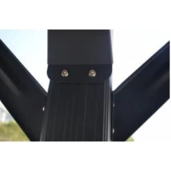 Carport En Aluminium Anthracite 3x6,47m Et Polycarbonate 6mm X-METAL -Outdoor Soldes carport en aluminium anthracite 3x647m et polycarbonate 6mm x metal 3