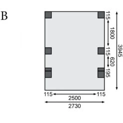Carport En Bois Autoclave 15m², Toit En Acier Et Deux Poteaux En Arc – KARIBU -Outdoor Soldes carport en bois autoclave 15m toit en acier et deux poteaux en arc karibu 3