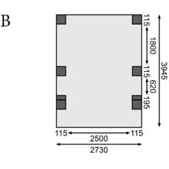 Carport En Bois Autoclave 15m², Toit En PVC Gris Et Deux Poteaux En Arc – KARIBU -Outdoor Soldes carport en bois autoclave 15m toit en pvc gris et deux poteaux en arc karibu 3