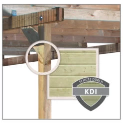 Carport En Bois Autoclave 20,9m² Avec Poteau En Arc Et Toit En Acier – KARIBU -Outdoor Soldes carport en bois autoclave 209m avec poteau en arc et toit en acier karibu 2