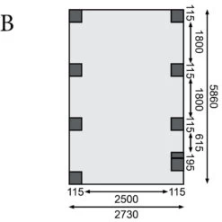 Carport En Bois Autoclave 20,9m² Avec Poteau En Arc Et Toit En Acier – KARIBU -Outdoor Soldes carport en bois autoclave 209m avec poteau en arc et toit en acier karibu 3