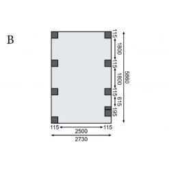 Carport En Bois Autoclave 21m² Avec Poteau En Arc Et Toit En PVC Gris – KARIBU -Outdoor Soldes carport en bois autoclave 21m avec poteau en arc et toit en pvc gris karibu 3