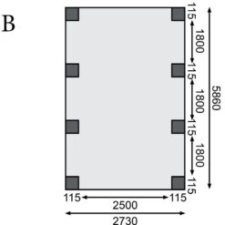 Carport En Bois Autoclave 21m² Et Toit En PVC Gris – KARIBU 9 Carport En Bois Autoclave 21m² Et Toit En PVC Gris – KARIBU -Outdoor Soldes carport en bois autoclave 21m et toit en pvc gris karibu 3