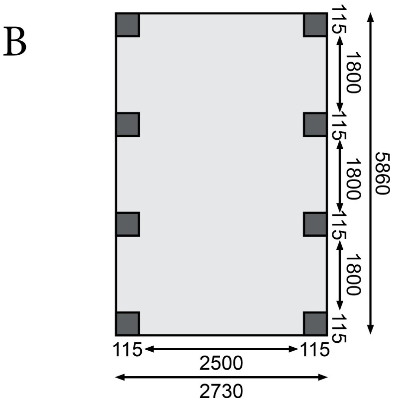 Carport En Bois Autoclave 21m² Et Toit En PVC Gris – KARIBU 4 Carport En Bois Autoclave 21m² Et Toit En PVC Gris – KARIBU – Image 4
