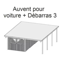 Carport En Bois Autoclave 30,35m² Avec Débarras 14,4m² - Karibu 8 Carport En Bois Autoclave 30,35m² Avec Débarras 14,4m² - Karibu -Outdoor Soldes carport en bois autoclave 3035m avec debarras 144m karibu 2