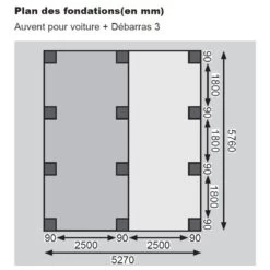 Carport En Bois Autoclave 30,35m² Avec Débarras 14,4m² - Karibu 11 Carport En Bois Autoclave 30,35m² Avec Débarras 14,4m² - Karibu -Outdoor Soldes carport en bois autoclave 3035m avec debarras 144m karibu 5