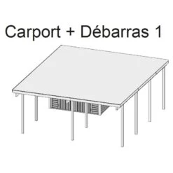 Carport En Bois Autoclave 30,35m² Avec Petit Débarras - Karibu 10 Carport En Bois Autoclave 30,35m² Avec Petit Débarras - Karibu -Outdoor Soldes carport en bois autoclave 3035m avec petit debarras karibu 4