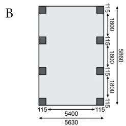 Carport En Bois Autoclave 40,2m² Et Toit En Acier – KARIBU -Outdoor Soldes carport en bois autoclave 402m et toit en acier karibu 4
