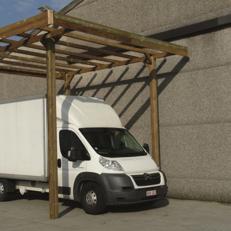 Carport Modulable Camping Car 4x5x4m En Bois Traité Autoclave - SOLID 2 Carport Modulable Camping Car 4x5x4m En Bois Traité Autoclave - SOLID – Image 2