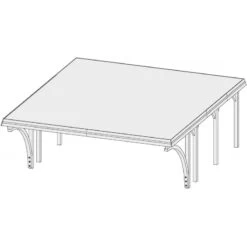 Carport Pin Autoclave 40,2m² Classic Double 2 + Toit PVC + 2 Arcs Karibu 8 Carport Pin Autoclave 40,2m² Classic Double 2 + Toit PVC + 2 Arcs Karibu -Outdoor Soldes carport pin autoclave 402m classic double 2 toit pvc 2 arcs karibu 2