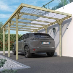 Carport Simple 15,6m² En Bois Autoclave FSC Jean - Forest Style