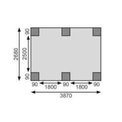Carport Simple En Bois Autoclave Avec Toit PVC Et 1 Arc D'entrée 14,9m² - 304x490cm - Karibu 10 Carport Simple En Bois Autoclave Avec Toit PVC Et 1 Arc D'entrée 14,9m² - 304x490cm - Karibu -Outdoor Soldes carport simple en bois autoclave avec toit pvc et 1 arc d entree 149m 304x490cm karibu 4