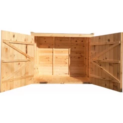 Coffre De Jardin En Bois Traité 28mm 2000L ALTO Noir - Gardy Shelter -Outdoor Soldes coffre de jardin en bois traite 28mm 2000l alto noir gardy shelter 2