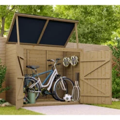 Coffre De Jardin En Bois Traité 28mm 2000L ALTO Noir - Gardy Shelter -Outdoor Soldes coffre de jardin en bois traite 28mm 2000l alto noir gardy shelter 5