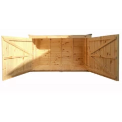 Coffre De Jardin En Bois Traité 28mm 2000L LARGO Blanc - Gardy Shelter -Outdoor Soldes coffre de jardin en bois traite 28mm 2000l largo blanc gardy shelter 2