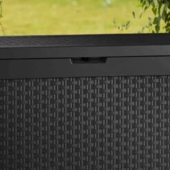 Coffre De Jardin En Résine Anthracite 270L Samoa – Keter -Outdoor Soldes coffre de jardin en resine anthracite 270l samoa keter 2