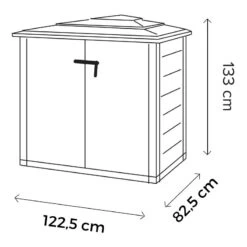 Coffre De Jardin En Résine Avec Plancher 1100L BOX EVO 100 – Garofalo -Outdoor Soldes coffre de jardin en resine avec plancher 1100l box evo 100 garofalo 2