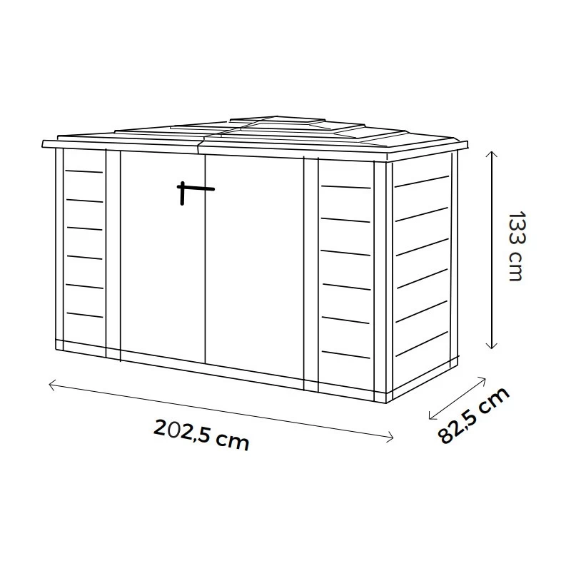 Coffre De Jardin En Résine Avec Plancher 1800L BOX EVO 200 – Garofalo 3 Coffre De Jardin En Résine Avec Plancher 1800L BOX EVO 200 – Garofalo – Image 3